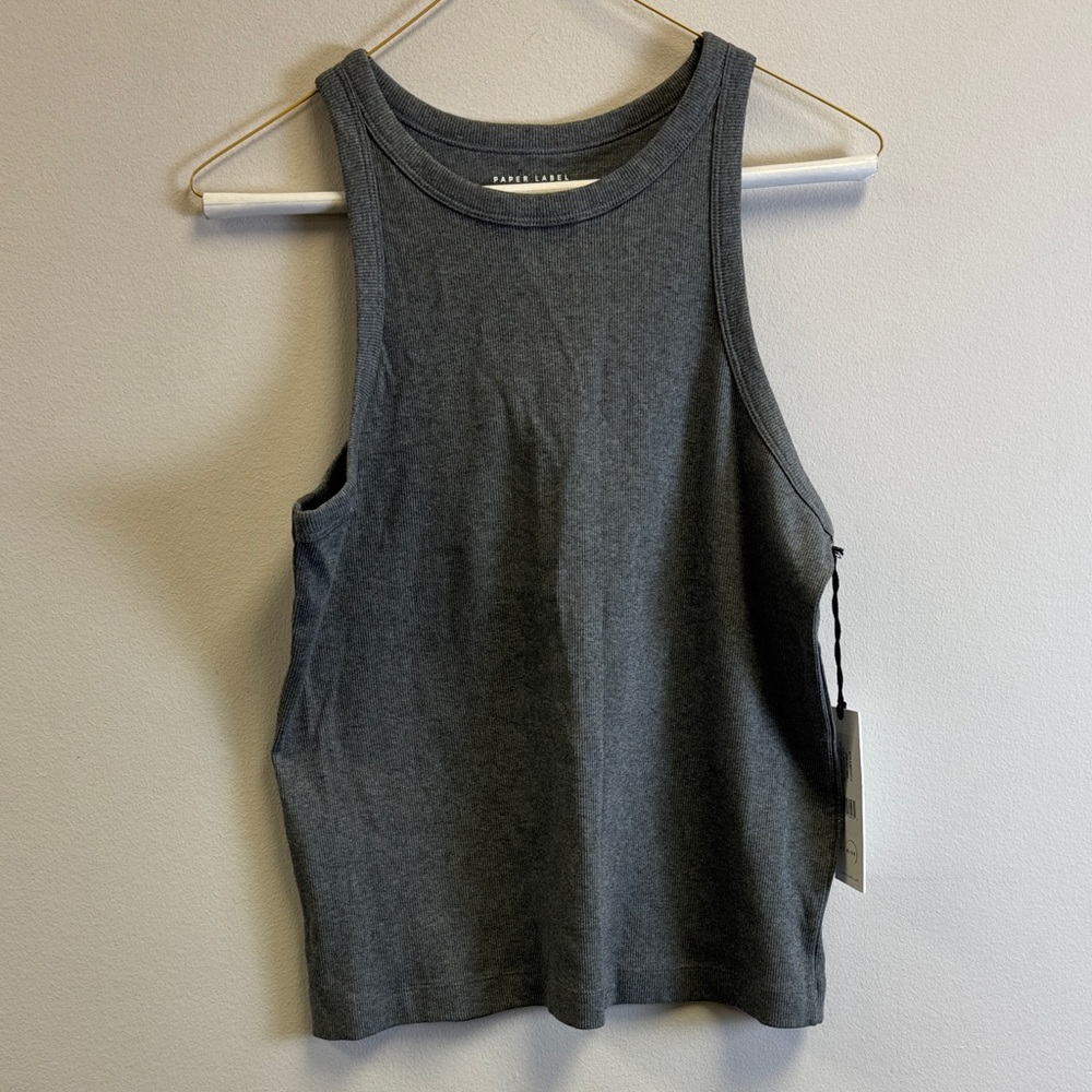 Charcoal Sleeveless Tank Top